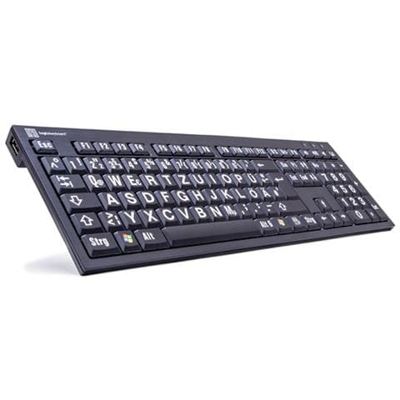 XL Print, USB, QWERTZ, Cablato, Nero, 1,5 m, 2 pezzi