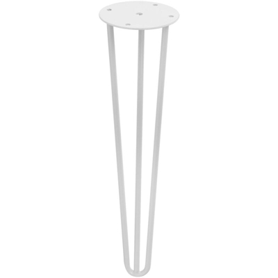 Gambe di legno rotonde stile industriale e minimalista per panche, tavoli bassi e mobili fai da te. Altezza di 40 cm. Realizzata in acciaio con