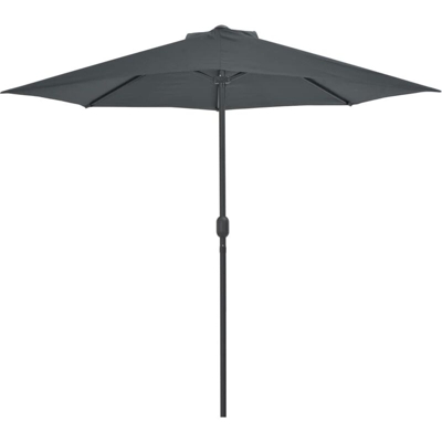 Ombrellone Balcone Palo Alluminio Antracite 270x135 cm a Meta