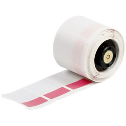 PTL-31-427-RD LABEL SIZE -W X H: 1.00 IN X 1.50 IN (25.40 MM X 38.10 MM) COLOR / FI 1 Rosso, Traslucido Etichetta per stampante autoadesiva características