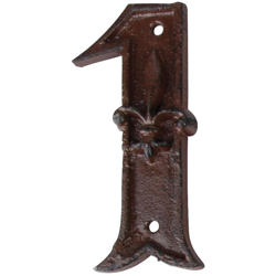 Numero 1 In Ghisa Appendibile Muro Parete Casa Villa Via en oferta