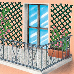 TRALICCIO IN PLASTICA COLORE BIANCO MT. 3X1 EDILMED Pz 5,0 en oferta