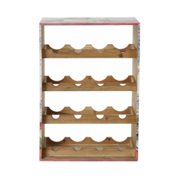 Portabottiglie Pino Legno MDF (40 x 30 x 56 cm) - Dkd Home Decor en oferta