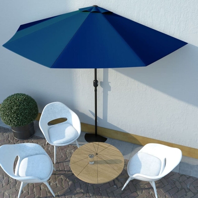 Ombrellone Balcone Palo in Alluminio Blu 300x150x253cm a Meta
