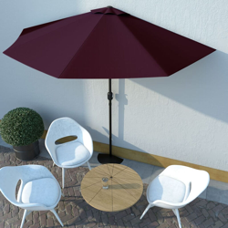 Ombrellone Balcone Palo in Alluminio Bordo 300x150x253cm a Meta precio