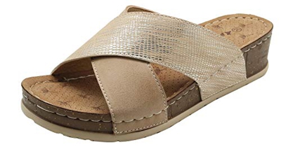 Apakowa Infradito donna Sandali Piatti da Donna da Estate Flip Flop Spiaggia Estivi Scarpe Casual Open Toe Tacco Piatto, Sandali a Punta Aperta Donna 