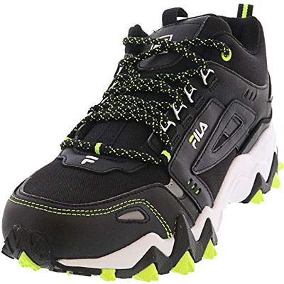 Fila Mens Oakmont TR MID Sneakers Black/Safety/White 8.5 US