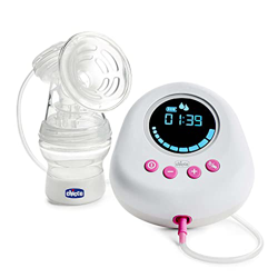 Chicco Tiralatte Elettrico con Fasi di Stimolazione ed Estrazione, 10 Livelli di Intensità, Confortevole e Veloce, Forma Ergonomica, con Tettarella In en oferta