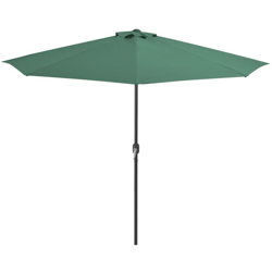 Ombrellone da Balcone Palo in Alluminio Verde 300x150 cm a Meta características