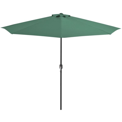 Ombrellone da Balcone Palo in Alluminio Verde 300x150 cm a Meta