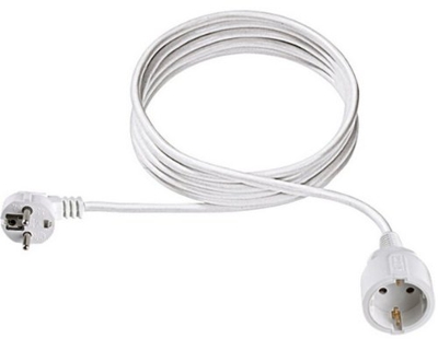 341.201S 1presa(e) AC 3m Bianco prolunghe e multiple, Cavo di prolunga