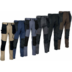 Pantaloni da lavoro Cofra Kudus super stretch-Blu-64 - Blu - - Blu en oferta