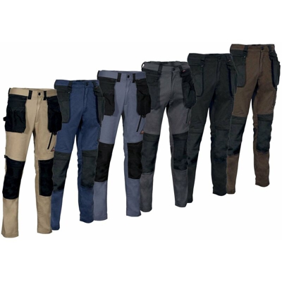 Pantaloni da lavoro Cofra Kudus super stretch-Blu-64 - Blu - - Blu