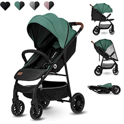 Lionelo Zoey - Passeggino per passeggino, fino a 15 kg, XXL, con protezione solare, supporto per i piedi, ruote in schiuma EVA, zanzariera pieghevole  en oferta