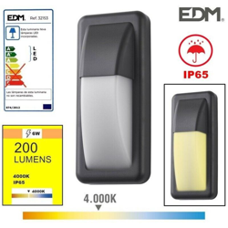 EDM Lampada da parete a led rettangolare - 6W - 200 Lumen - 4000K - 32153 precio
