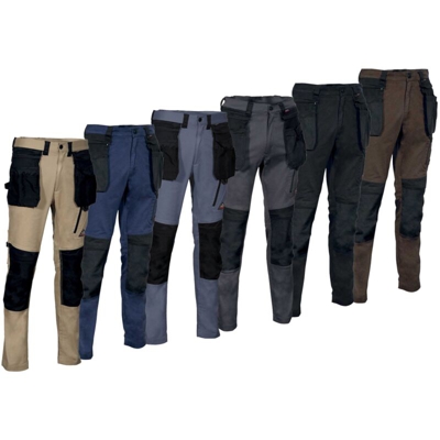 Pantaloni da lavoro Cofra Kudus super stretch-Blu-58 - Blu - - Blu