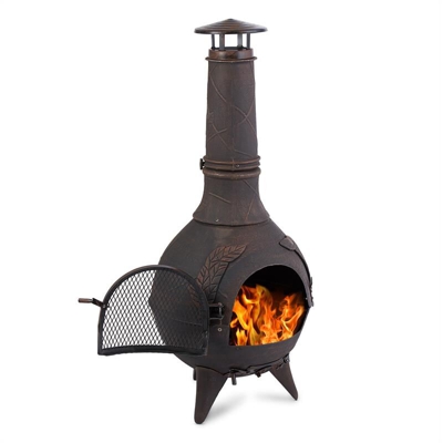 Augustus Camino da Giardino Camino da Terrazza Ghisa 120 m Design Antico Bronzo