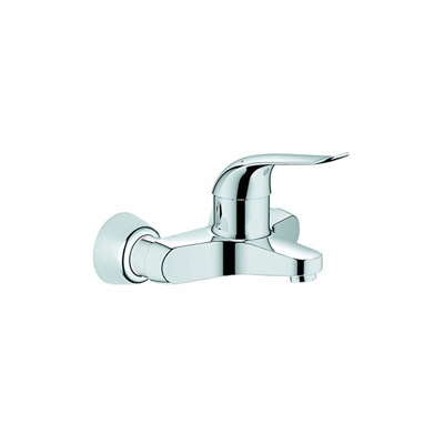 Grohe Miscelatore monocomando per lavabo Euroeco per montaggio a parete, 120 mm, cromato, 32776000