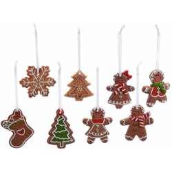 Decorazioni per albero di Natale a forma di biscotti pan di zenzero 24 pezzi en oferta