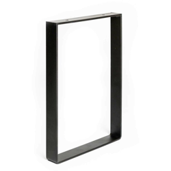 Gamba/telaio rettangolare in acciaio per tavoli o mobili in stile industriale. Altezza di 35 cm. Realizzata in acciaio con finitura nero opaco. Per características