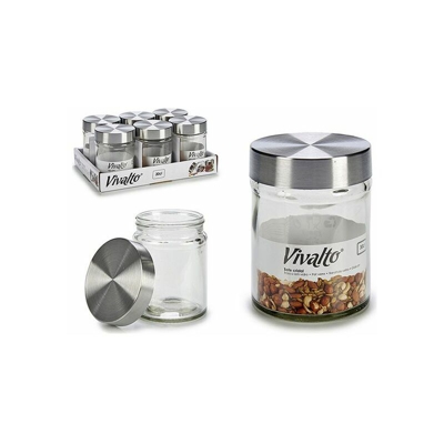 Barattolo In Vetro Trasparente (300 ml) Trasparente Vetro Acciaio - Vivalto
