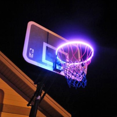 Canestro da pallacanestro Luce solare a energia solare Cerchio da basket Accessorio per riprese notturne Accessorio per pallacanestro
