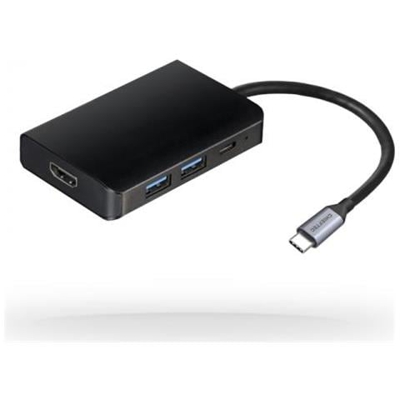 Dsc-501 - 5-in-1 Usb-c Docking Station, 80mm X 53mm X 16mm, 5 Gbit / s, Aluminum / Plastic