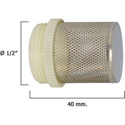 Filtro inossidabile per valvola di ritegno da 1/2 " características