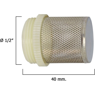 Filtro inossidabile per valvola di ritegno da 1/2 "
