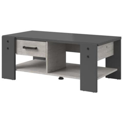 Tavolino 1 Cassetto - Decoro Grigio - L 101 X P 40 X H 54 Cm - Loft precio