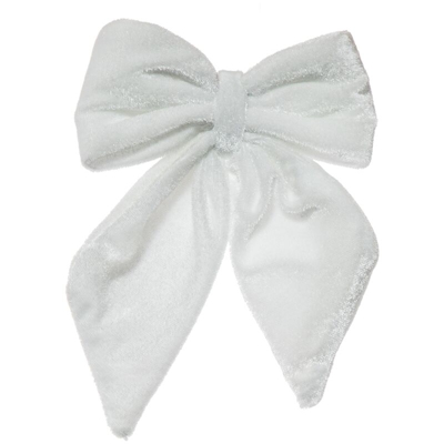 Fiocco Velluto Piccolo Bianco 13X15