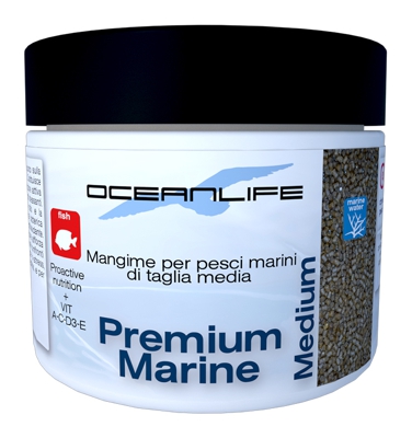 OceanLife Premium Marine Medium 100ml/65gr - alimento in pellet per pesci marini