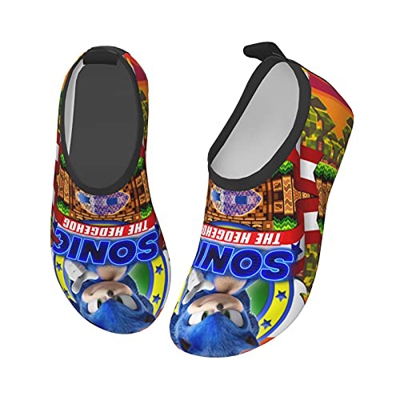So_Nic The Hed_Gehog - Calzature per bambini, a piedi nudi, ad asciugatura rapida, per spiaggia e nuoto all'aperto, nero6, 31 EU