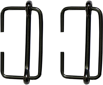 Cressi Buckle Inox (Pair), Fibbie di Ricambio per Maschera Pinocchio Unisex Adulto, Nero, Taglia Unica