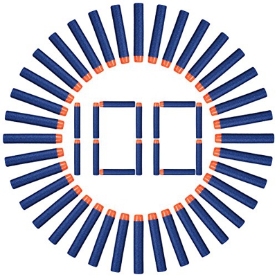 NIWWIN 100Pcs Dart Nachfüll-Pack für NERF N-Strike Elite Blaster ELITE Waffen