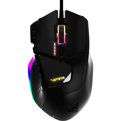 PV570LUXWK mouse Mano destra USB tipo A Laser 12000 DPI, Mouse da gioco
