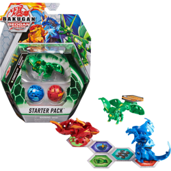 Bakugan Starter Pack, confezione da 3, Fenneca Ultra, action figure collezionabili Geogan Rising, Gioco figura características