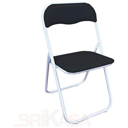 Sedia Pieghevole Modello Polo Colore Nera SEDIA PIEGHEVOLE POLO NERA | PZ en oferta