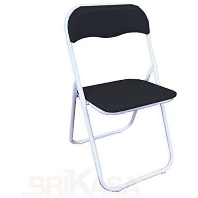 Sedia Pieghevole Modello Polo Colore Nera SEDIA PIEGHEVOLE POLO NERA | PZ