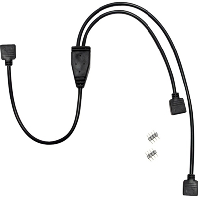 RGB Verteiler 2-fach 0,48 m S-Video (4-pin) 2 x S-Video (4-pin) Nero, Cavo a Y