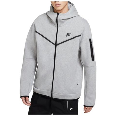 Felpa Da Uomo Con Cappuccio E Full Zip Tech Fleece Grigia Taglia M Codice Cu4489-063