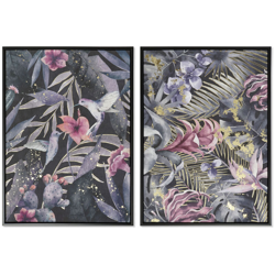 Quadro Frunze (2 pcs) (53 x 4.3 x 73 cm) - Dkd Home Decor en oferta