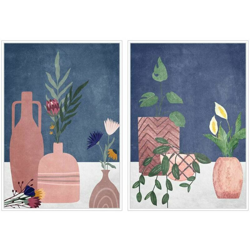 Quadro Vaso (2 pcs) (53 x 4.3 x 73 cm) - Dkd Home Decor precio