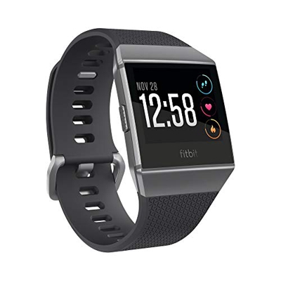 Fitbit Ionic, Fitness Smartwatch, Nero e Grigio Grafite