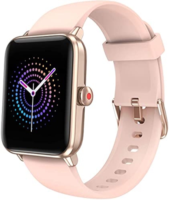 Smartwatch Donna Uomo,smartwatch Orologio Fitness Contapassi Cardiofrequenzimetro, Sfondo Personalizzato, Modalità Nuoto, Gestire la Musica, GPS Condi