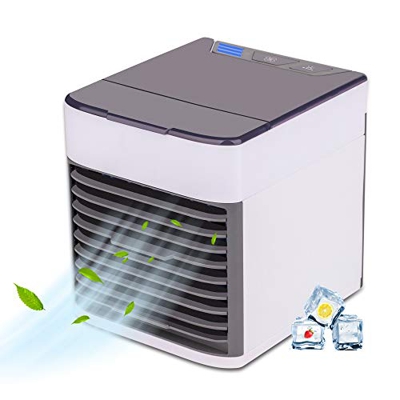 EVAYLIOX Mini Condizionatore Portatile Climatizzatore Portatile ad Acqua Silenzioso Mini Air Cooler Portable Raffredatore d'Aria da Tavolo Rinfrescato
