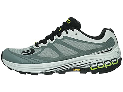 Topo Athletic MTN Racer 2 scarpe comode da corsa, leggere 5 mm, per trail running, verde (Osso/nero.), 45 EU