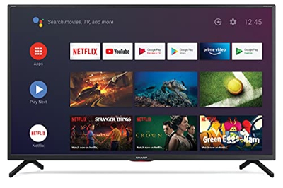 Sharp Aquos 40BN6E - 40" Smart TV 4K Ultra HD Dolby ATMOS Android 9.0, Wi-Fi, DVB-T2/S2, 3840 x 2160 Pixels, Nero, suono Harman Kardon, 3xHDMI 3xUSB, 