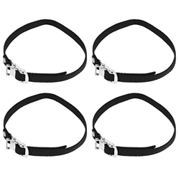 BESPORTBLE 4Pcs della Bici Pedale Cinghie Bicicletta Piedi di Forma Fisica della Cinghia Esercizio Spin Bike Pedale Punta Clip Cinture per BMX Mountai características