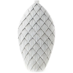 Vaso Bianco Grigio Resina Moderno (26 x 12 x 51 cm) - Dkd Home Decor características